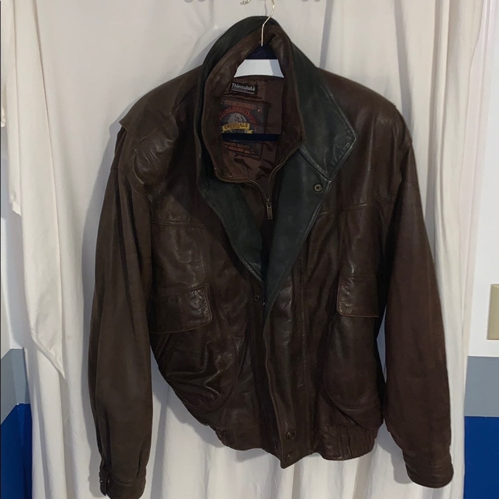 Adventure Bound by Wilson’s Brown Leather Jacket L